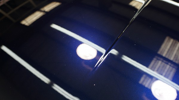 Blue Hood Paint Correction After